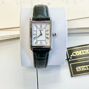 Seiko Women's Watch Stainless Steel Leather Strap